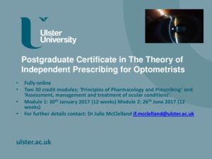 Flyer Postgraduate Certificate in the theory of Independent Prescribing - NIOS